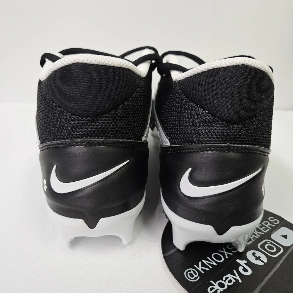 Nike Alpha Menace 4 Pro NRG Black White Football Cleats FZ7702-005 Men's Size 11